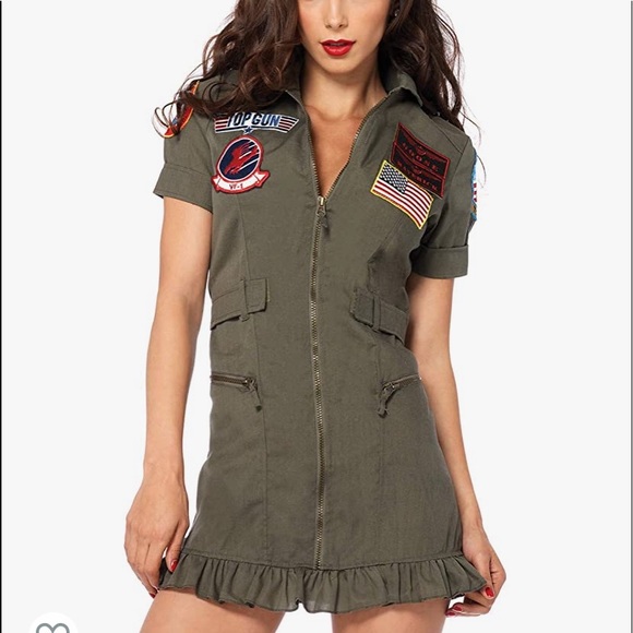 Amazon Dresses & Skirts - Women’s Top Gun Flight Dress Costume